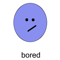 bored person