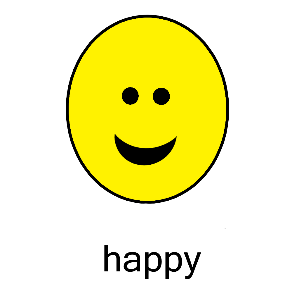 person feeling happy