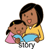 mum reading child a bedtime story
