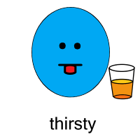 thirsty person