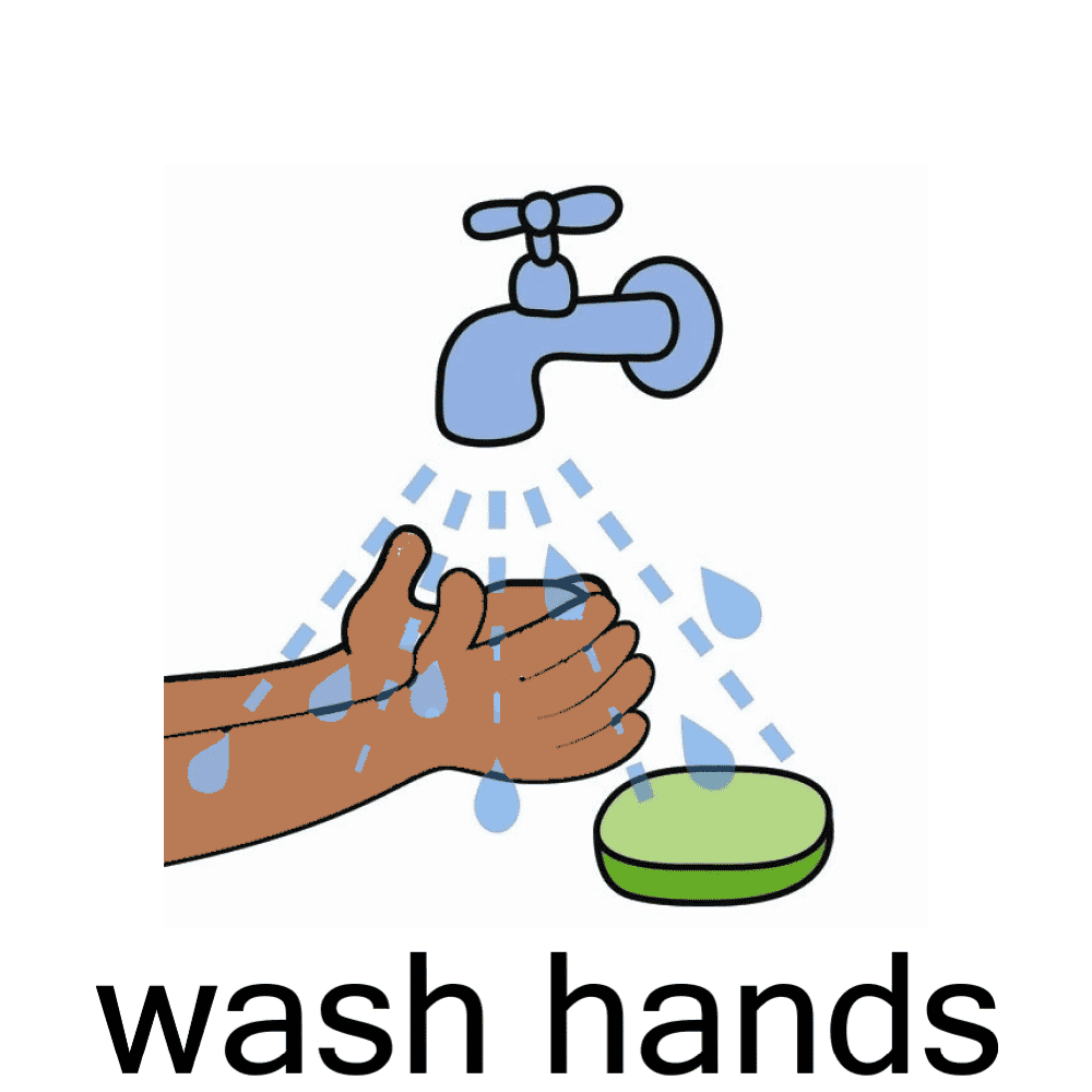 washing hands