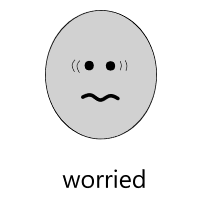 worried peron
